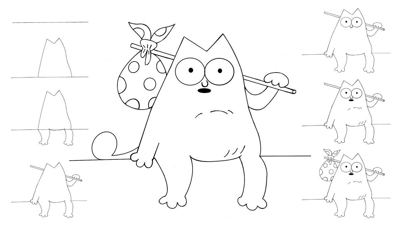Как нарисовать кошку карандашом поэтапно для начинающих | Картинки, Карандаш, Кошки