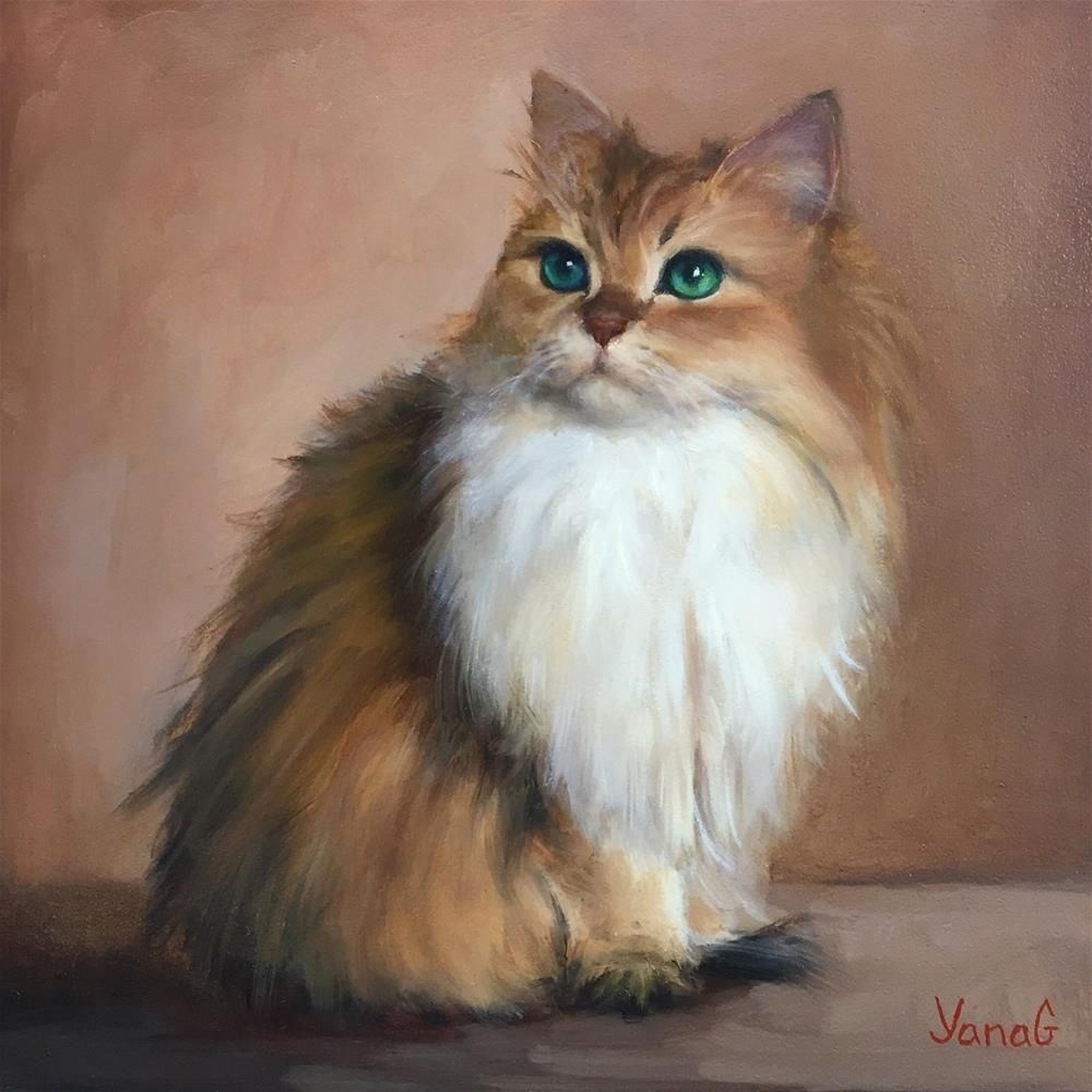 Cat painting. Яна Кляйн художник. Кошки живопись маслом. Портреты кошек живопись. Портрет кошки маслом.