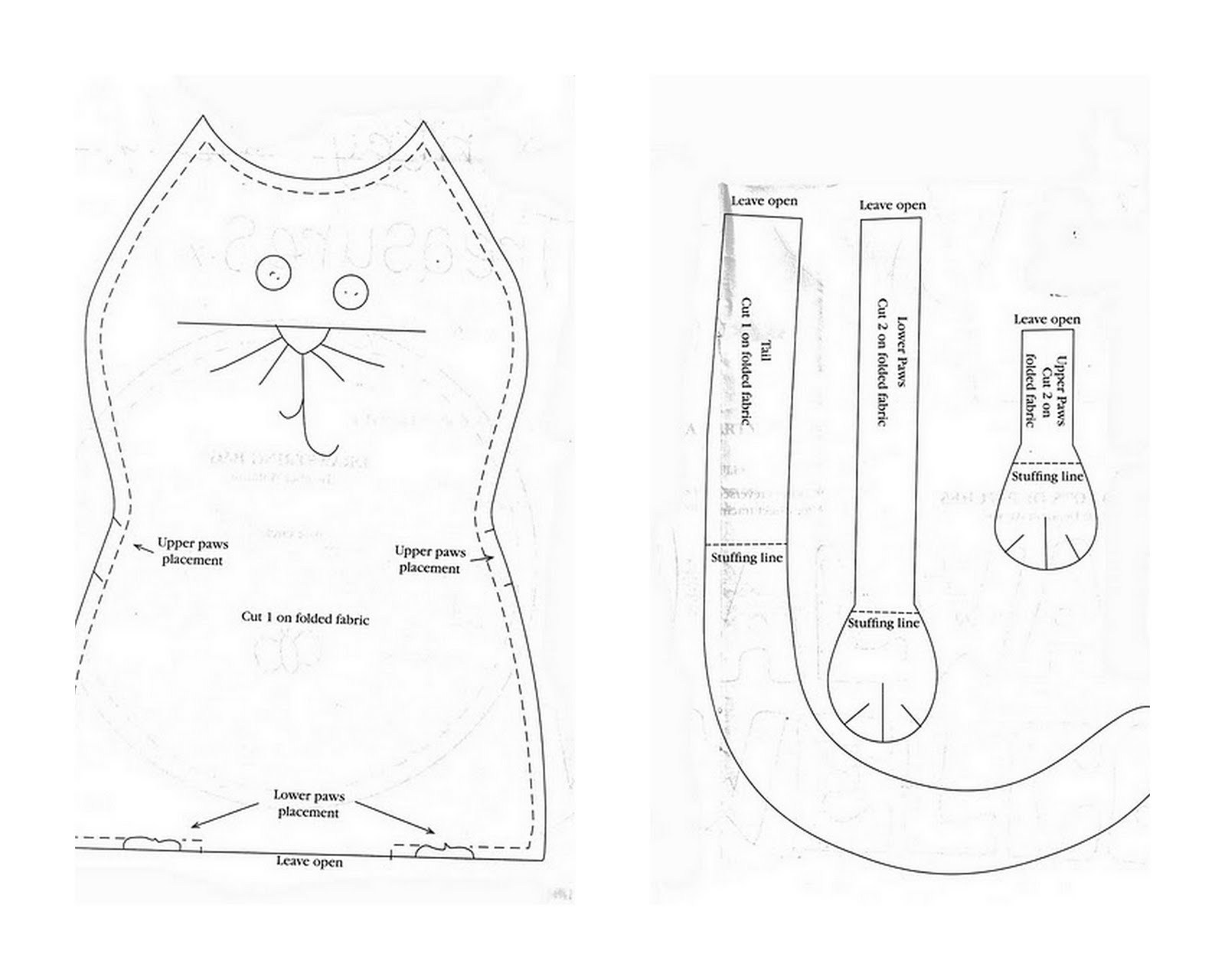 Выкройка кота. Выкройка кота из ткани Тильда. Кошка Тильда выкройка в натуральную величину. Кукла Тильда тигр выкройка. Выкройка куклы пакетницы.
