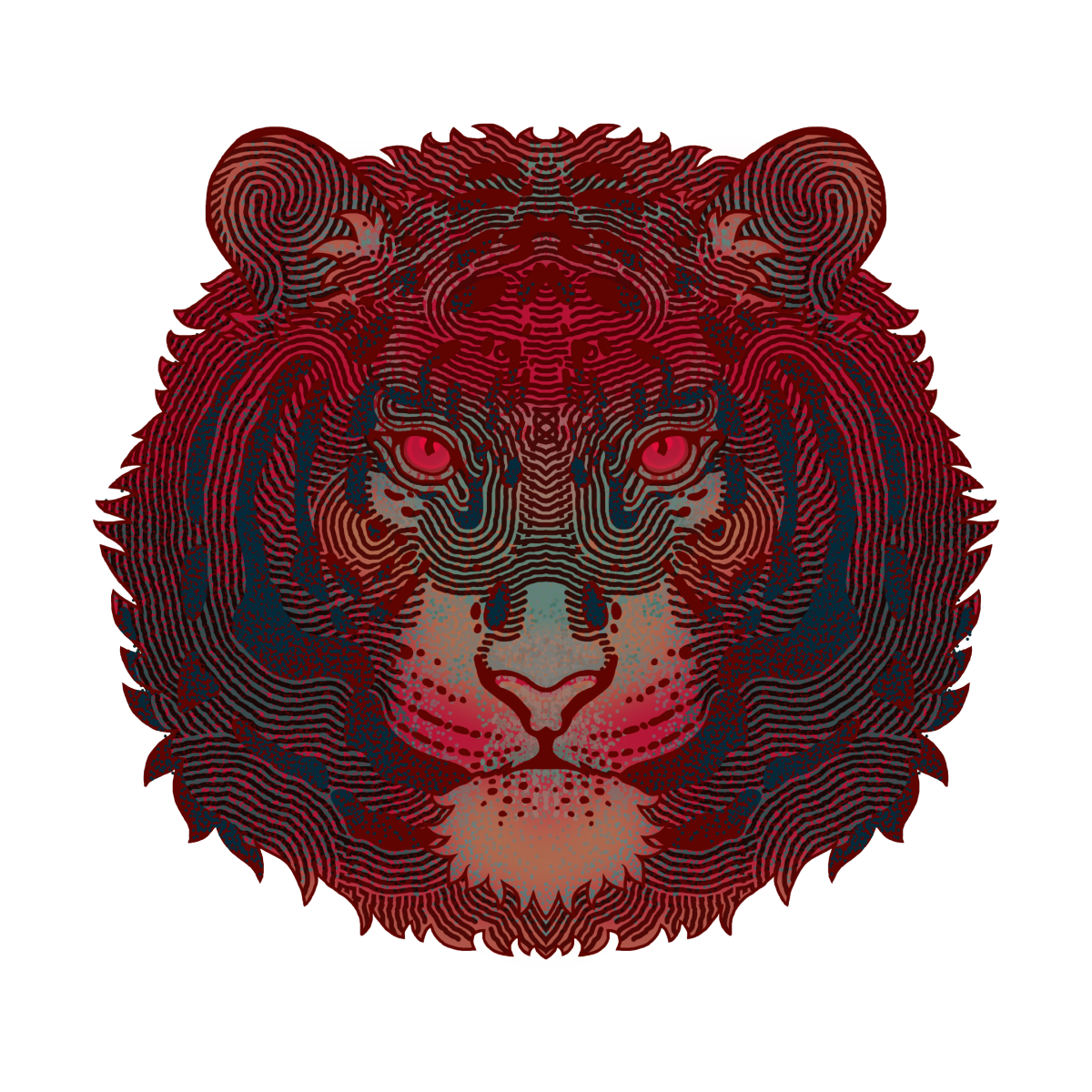 Красный тиг. Красный тигр. Принт тигра красный. Красного тигра. Эмблемы красного тигра.