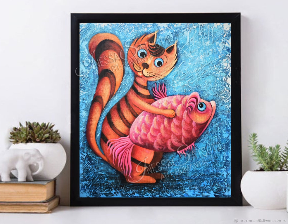 Кот лезет в аквариум