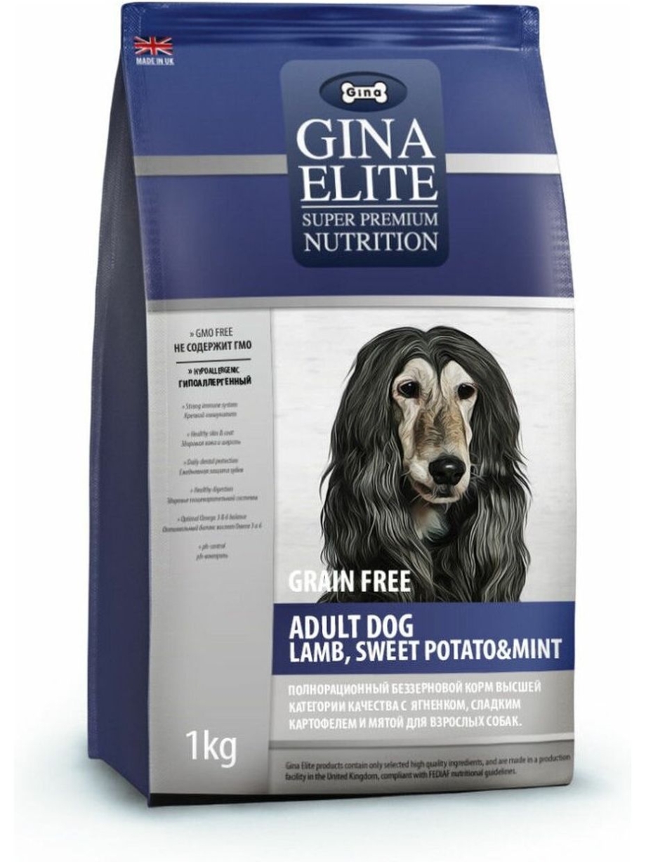 Gina Elite Dog Lamb&Potato корм для собак ягненок
