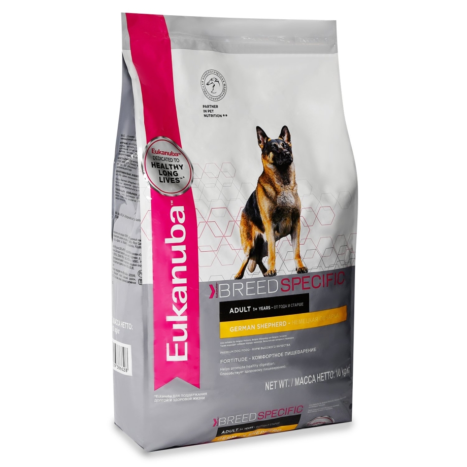 Eukanuba Dog DNA для взрослых собак породы немецкая овчарка, 10 кг