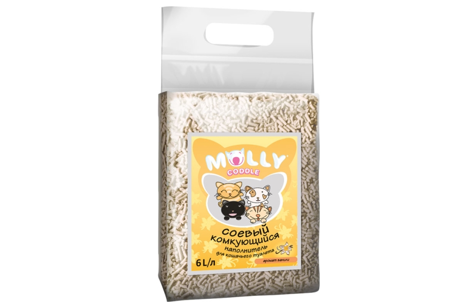 Соевый комкующийся наполнитель Molly