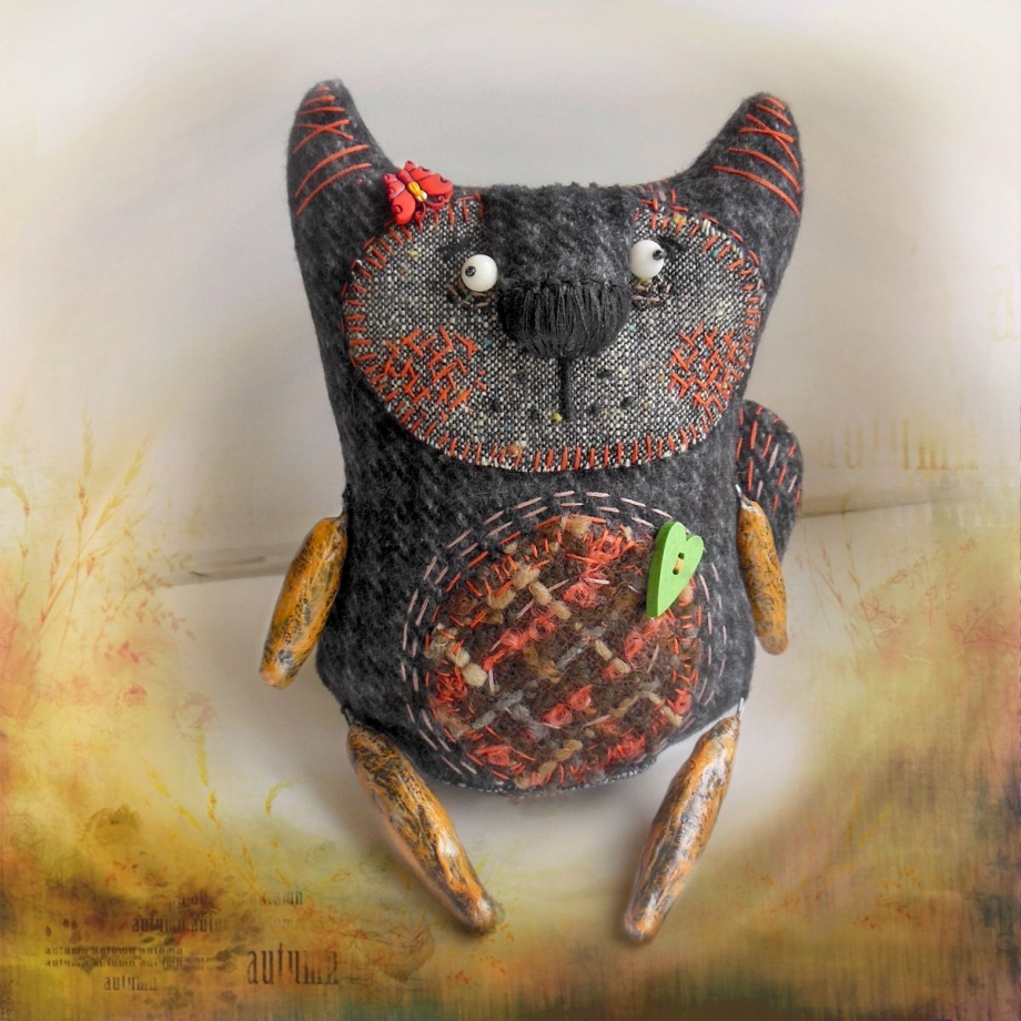 Котики из текстиля