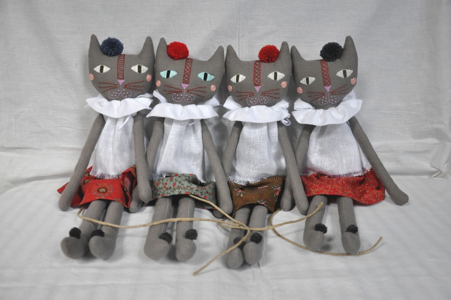 Кошечка из ткани