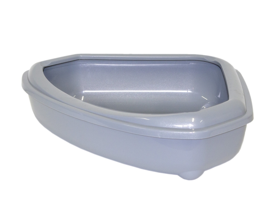 Moderna туалет-лоток угловой Corner Tray 55x45x13h см, серый