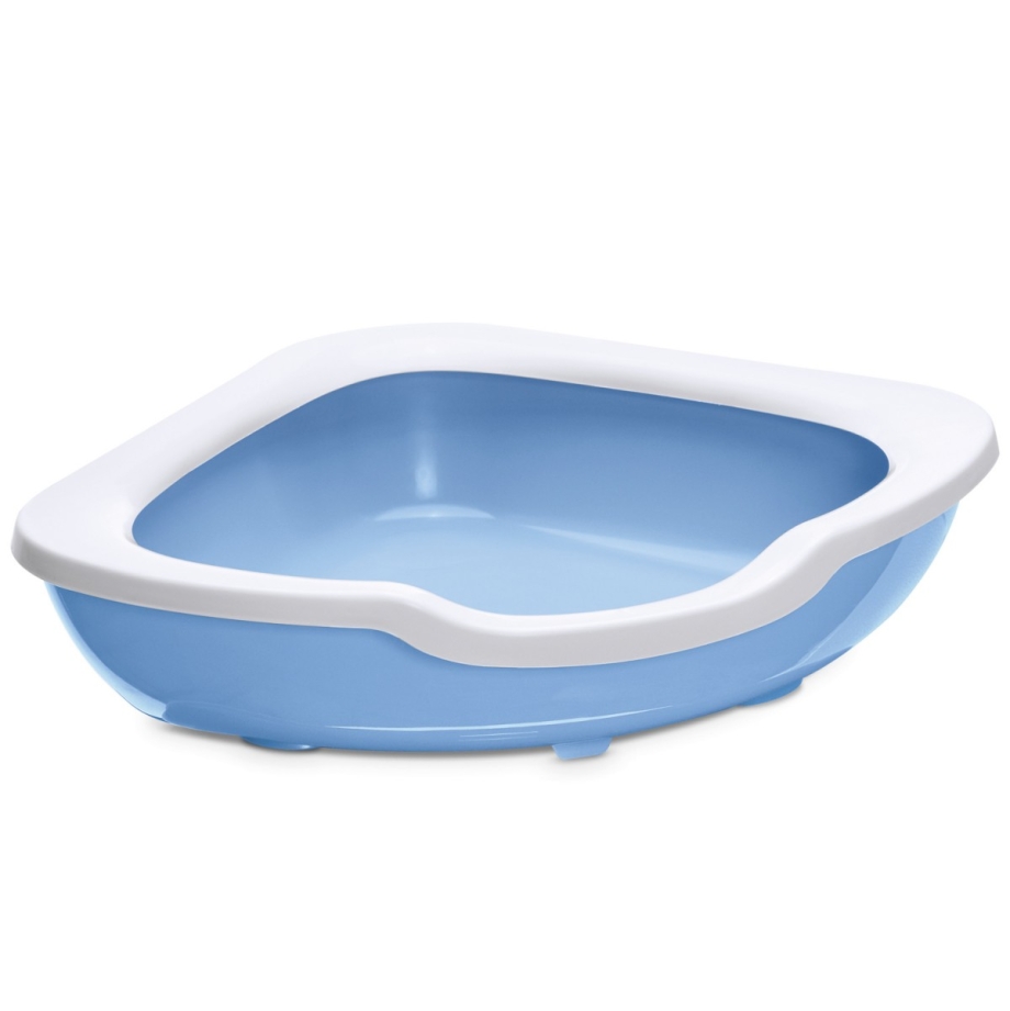 Moderna туалет-лоток угловой Corner Tray 55x45x13h см, синий