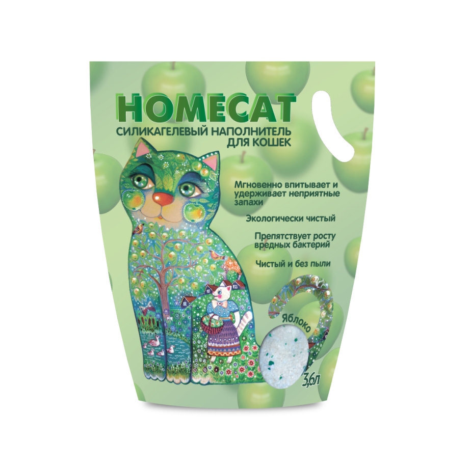 Наполнитель "Homecat" силикагелевый 3,8 л.