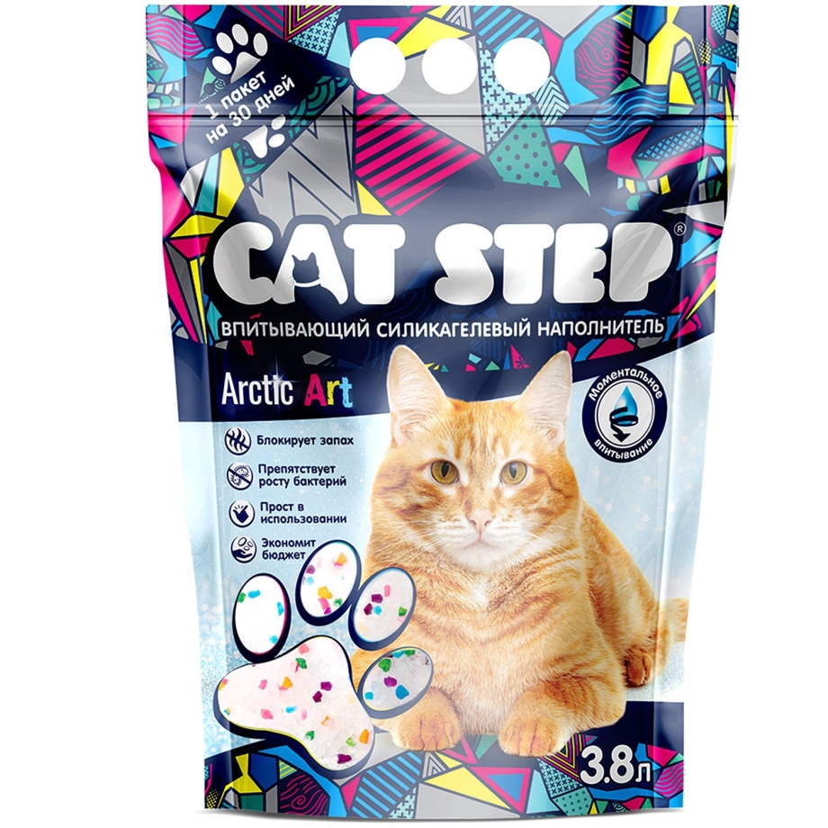 Наполнитель Cat Step силикагелевый 3.8 л