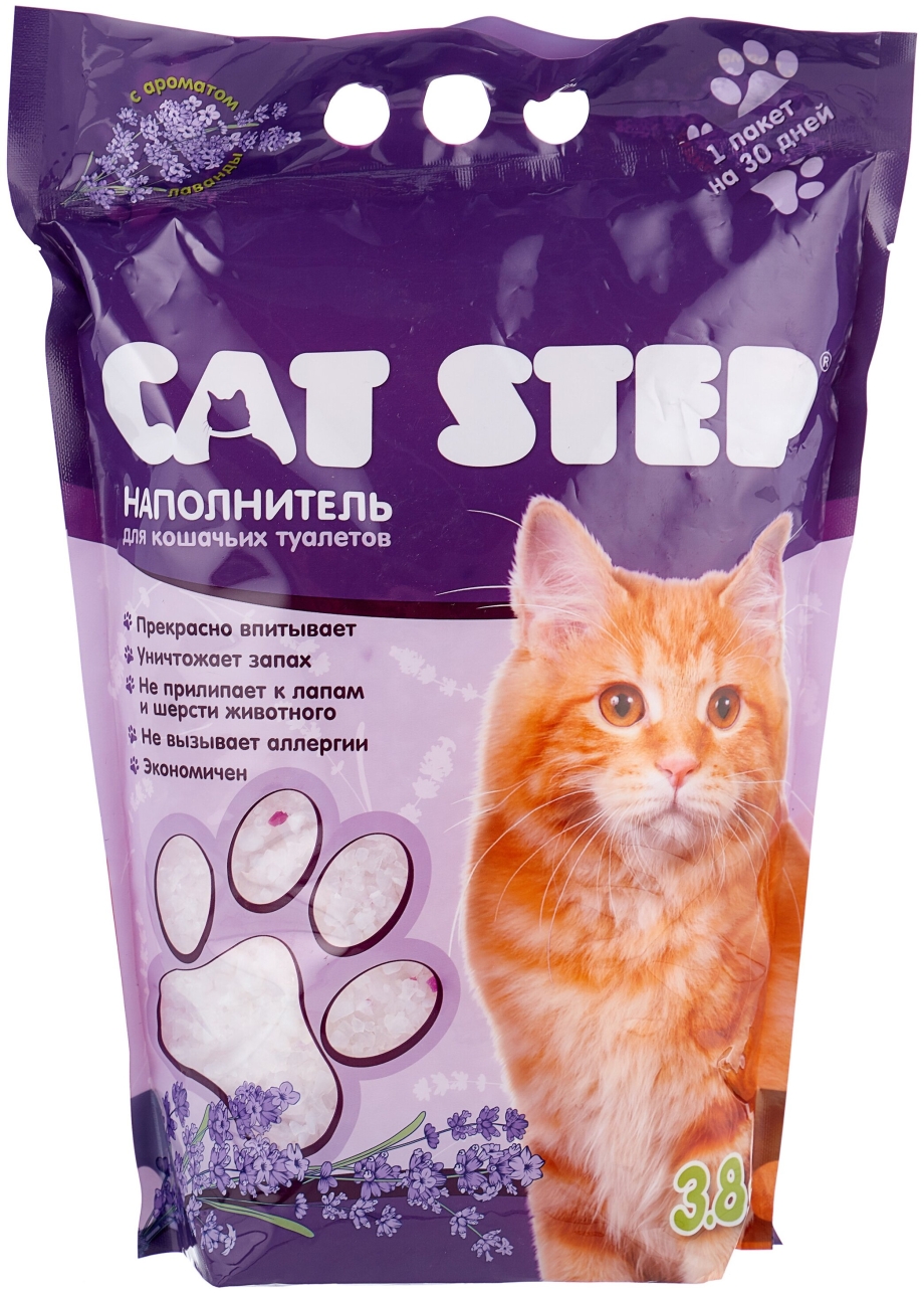 Cat Step впитывающий силикагелевый наполнитель