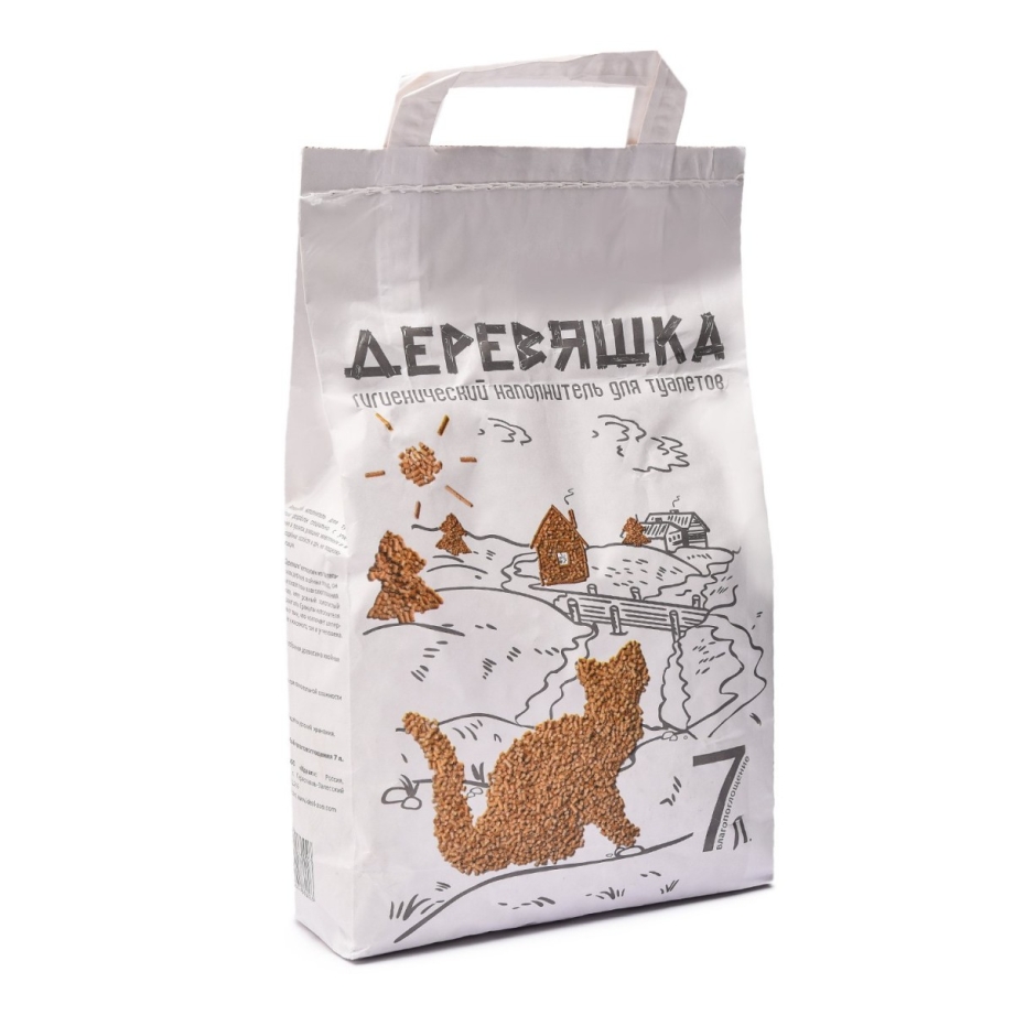 Зверьё моё наполнитель "деревяшка" 21л*7,5кг