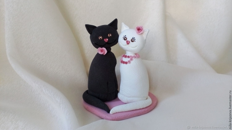 Свадебные фигурки котов