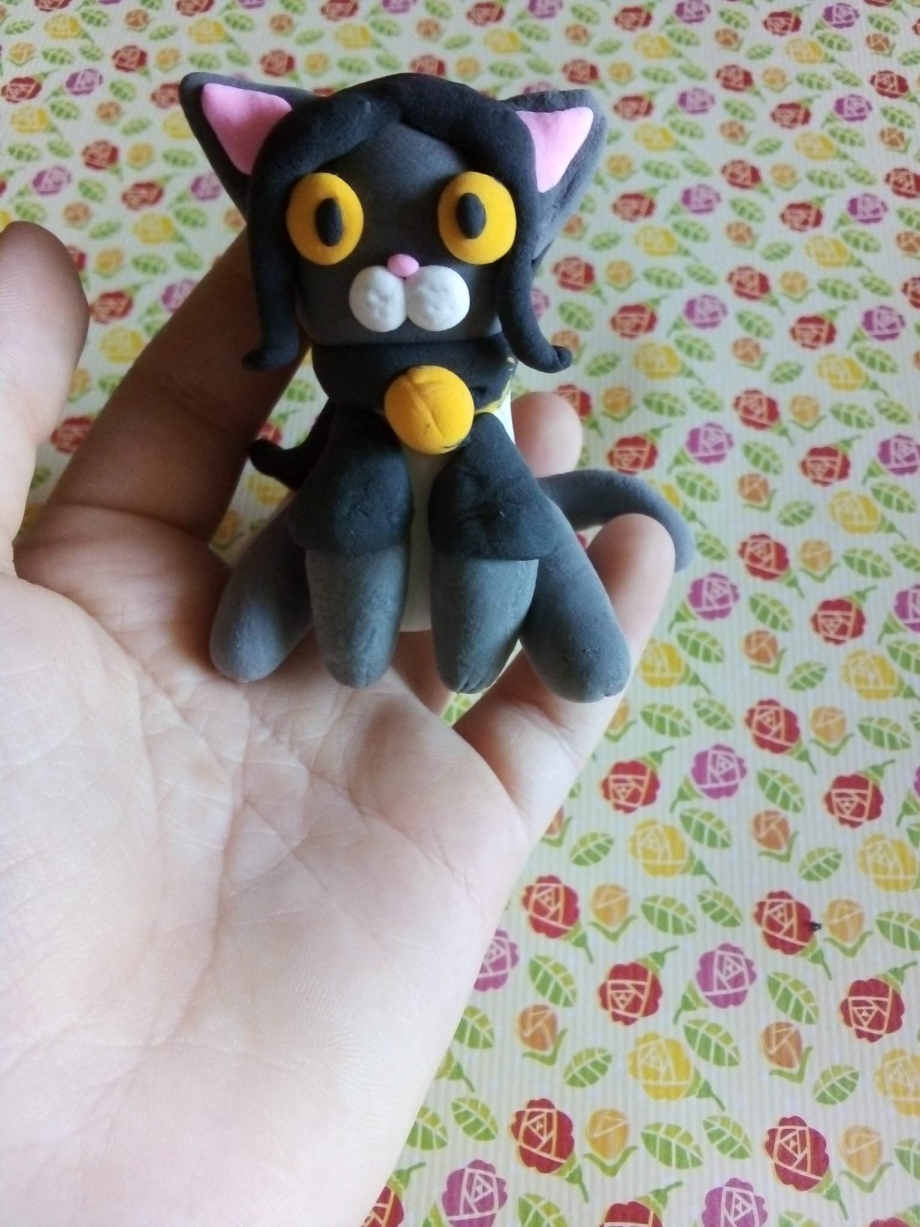Котик из пластилина легко