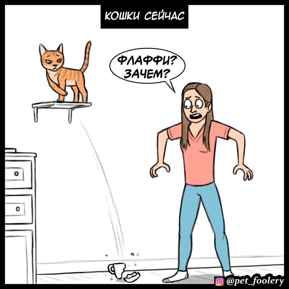 Комиксы тогда и сейчас коты