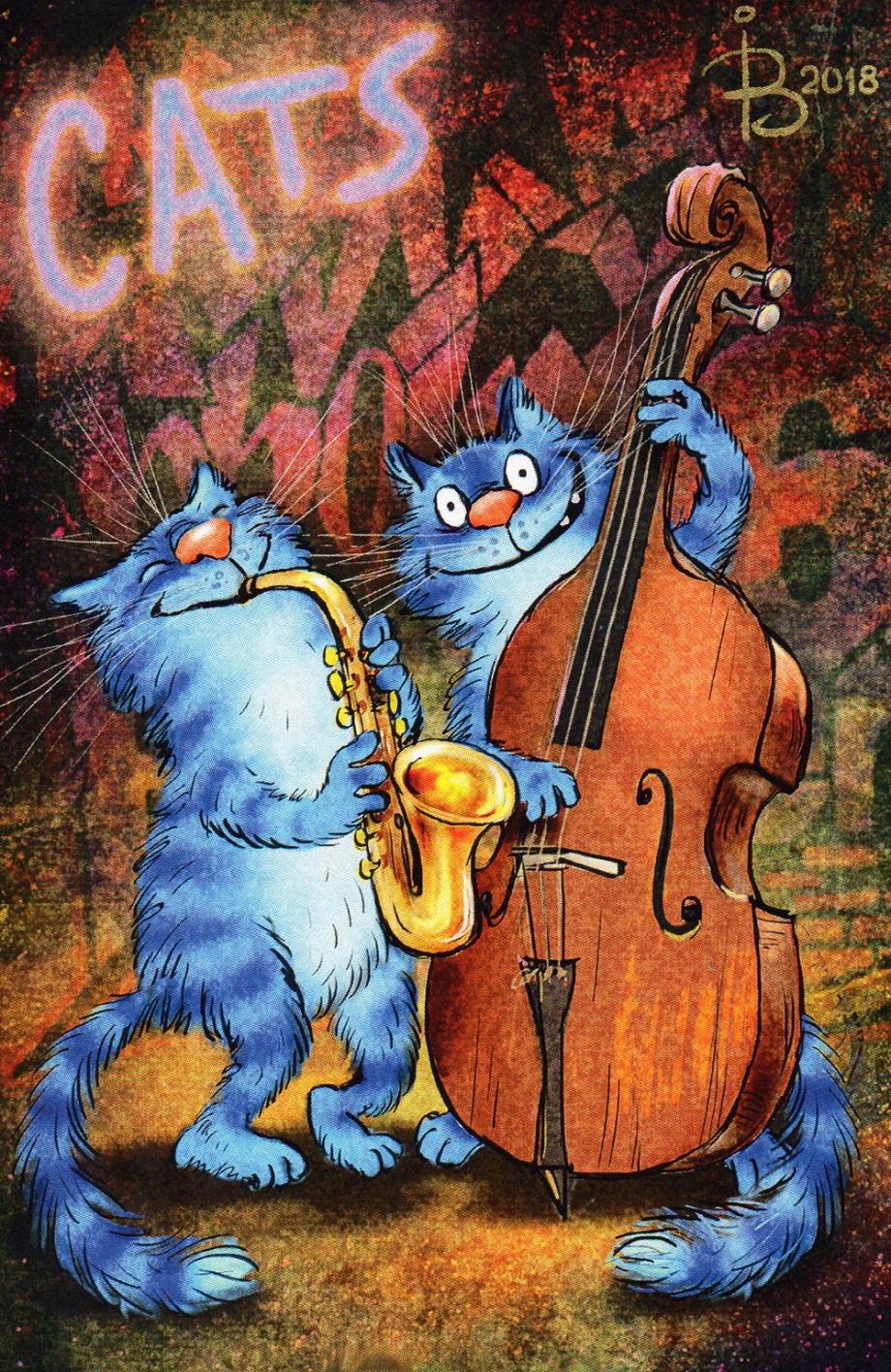 Синие кошки Ирины Зенюк