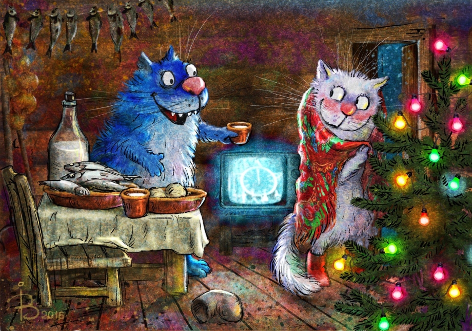 Синие коты Регины Зейнюк