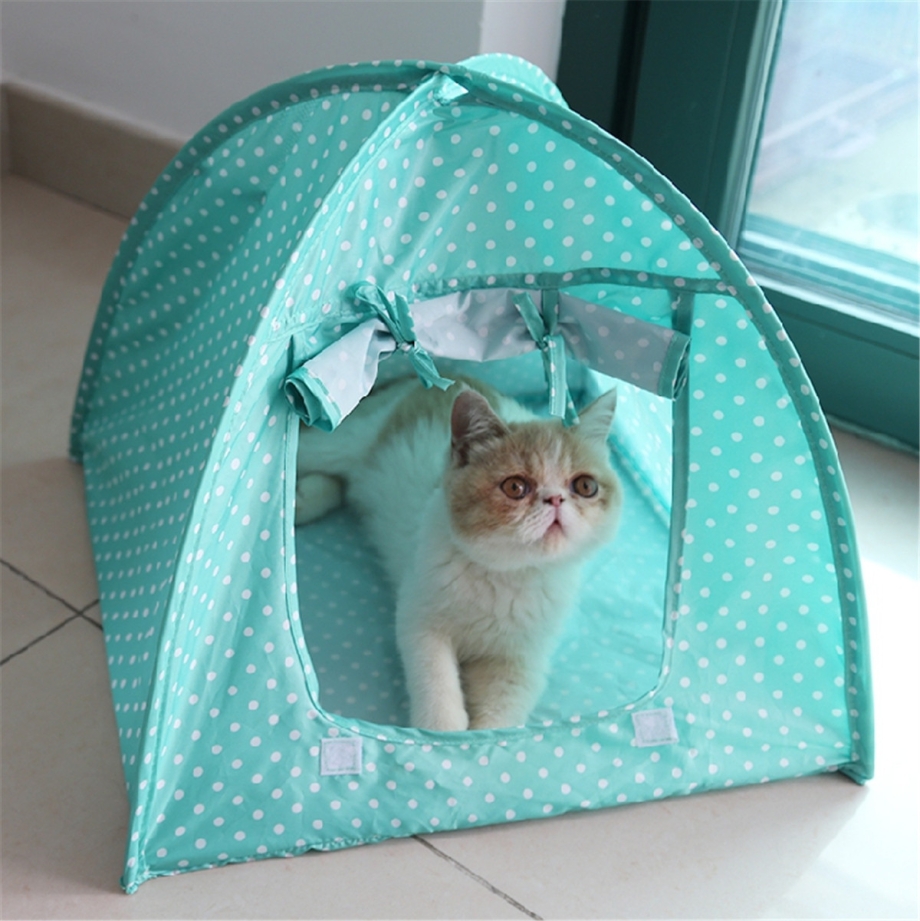 Домик для кошки из ткани