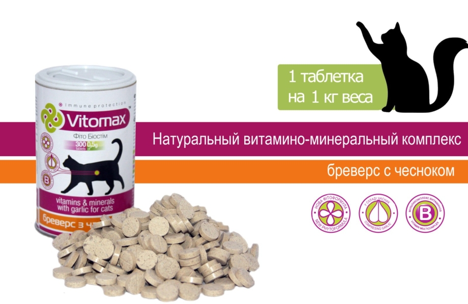 Витамины и минералы для кошек