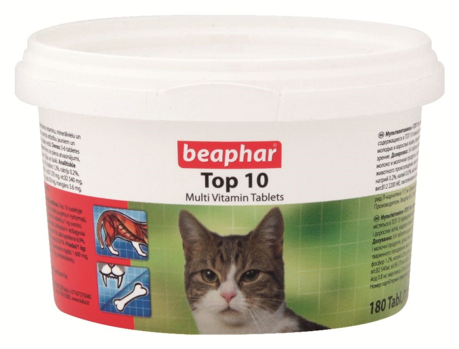Добавка в корм Beaphar Top 10 Multi Vitamin с l-карнитином для собак