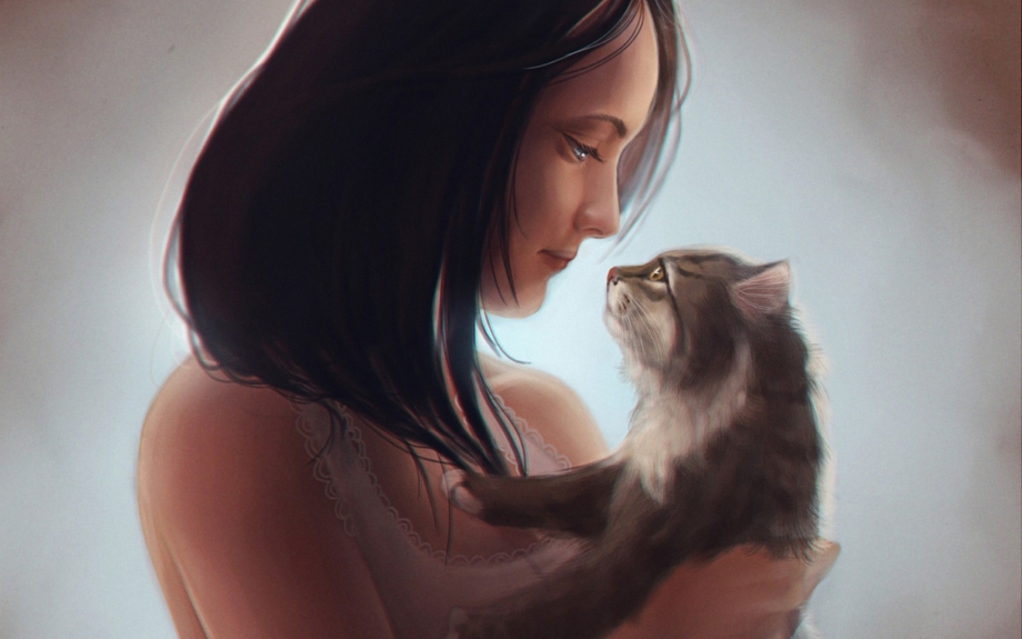 Кот гетерохромия