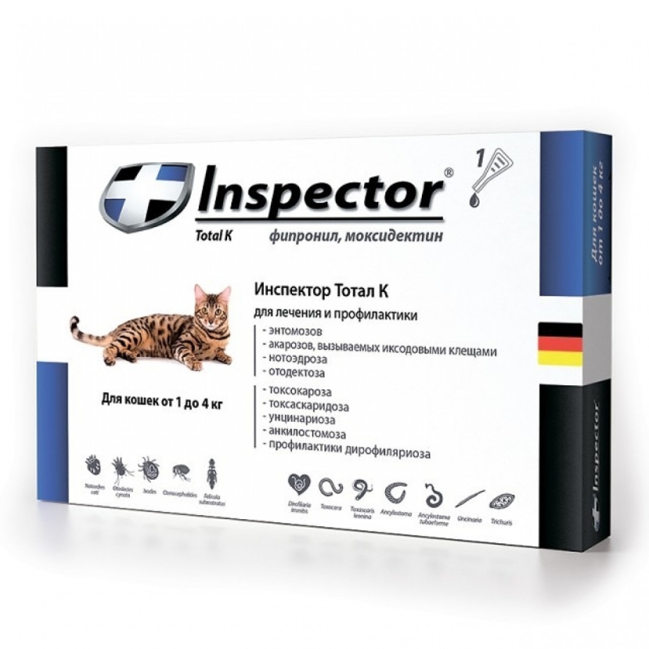 Inspector Quadro капли на холку для кошек
