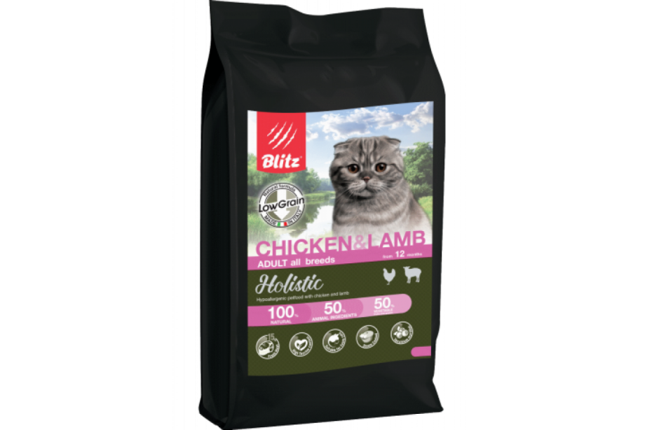 Blitz Adult Cats Lamb корм для взрослых кошек с ягненком 400г