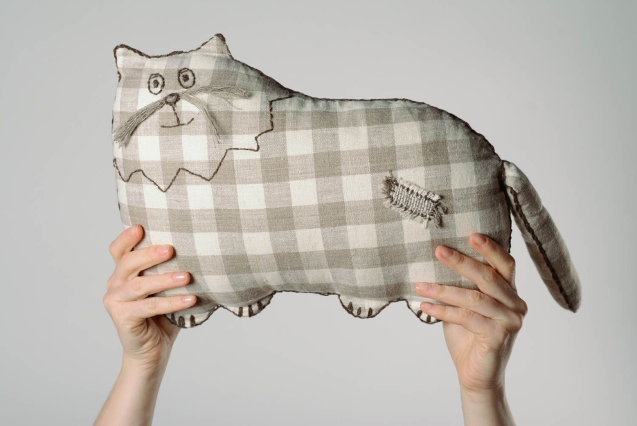 Диванная подушка кот