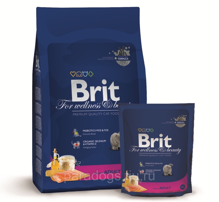 Корм Brit Premium для кошек курица 800гр