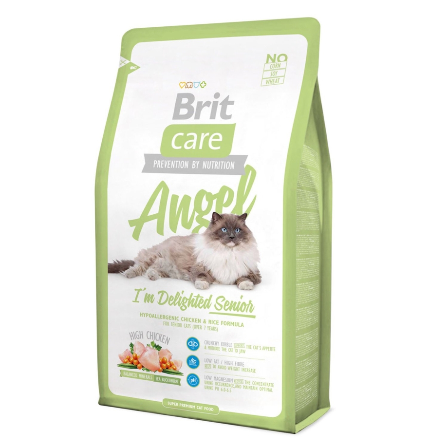 Брит Care Angel delighted Senior для пожилых кошек 400 г