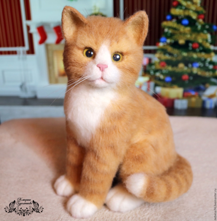 Игрушка рыжий кот