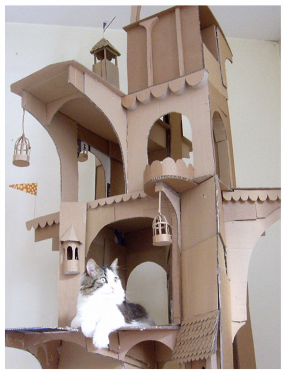 Кошачий домик замок