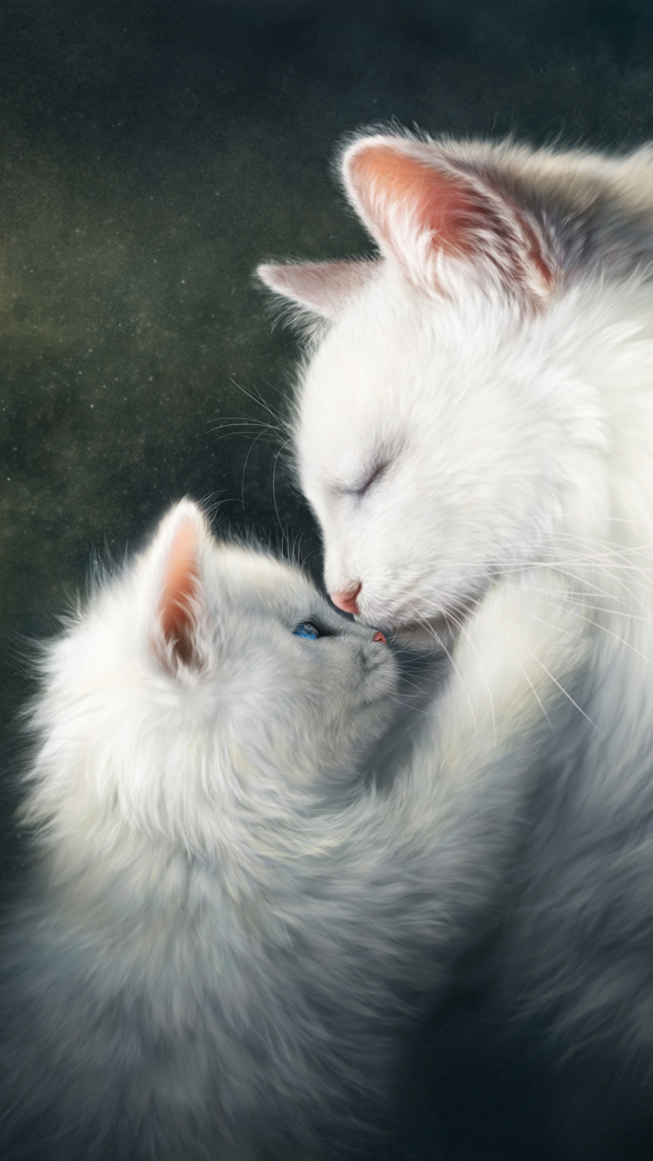 Кошка с котятами