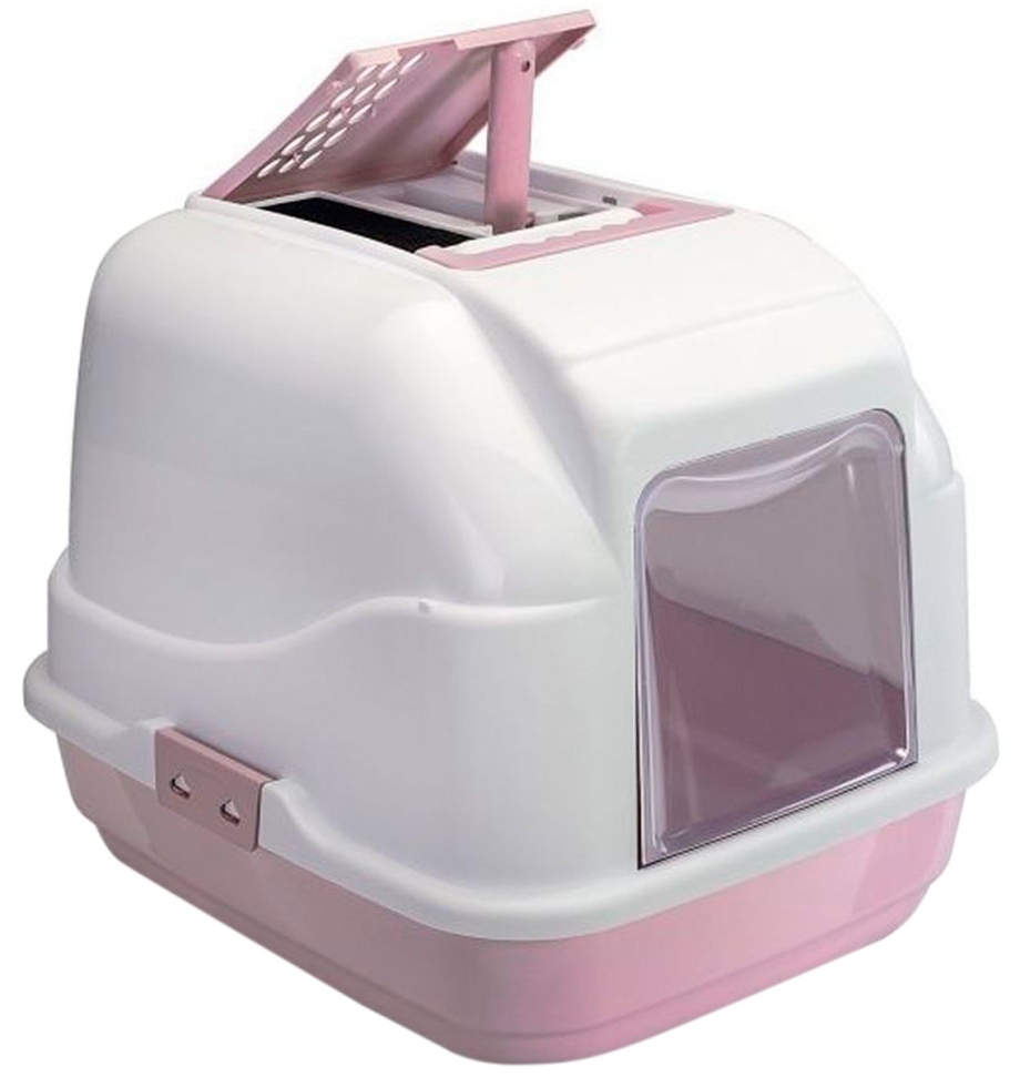 IMAC био-туалет для кошек easy Cat 50х40х40h см, нежно-розовый