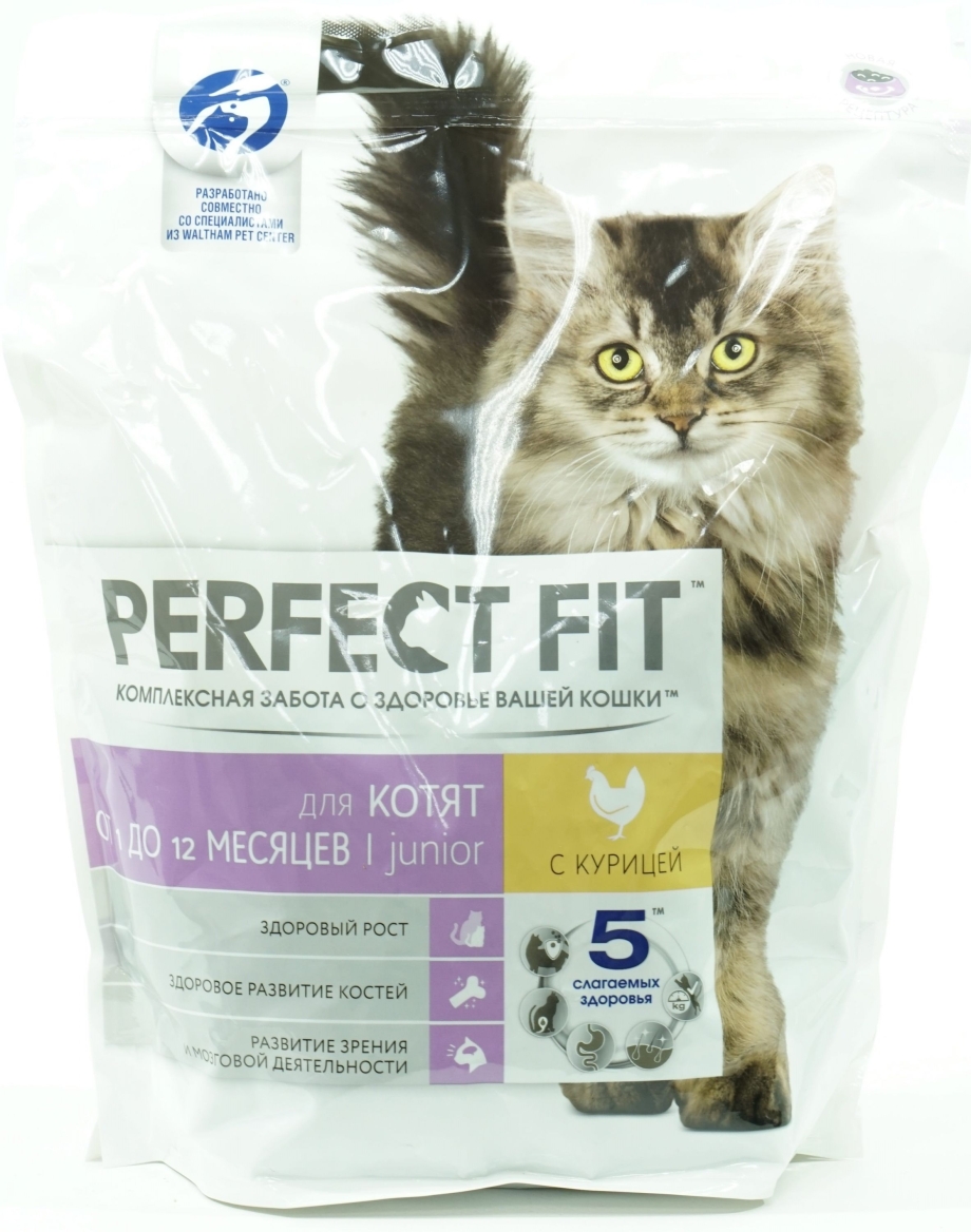 Сухой корм для котят perfect Fit Junior с курицей 650г