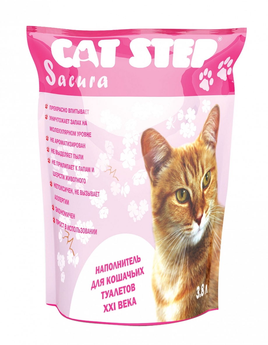 Cat Step наполнитель силикагель 7.6л