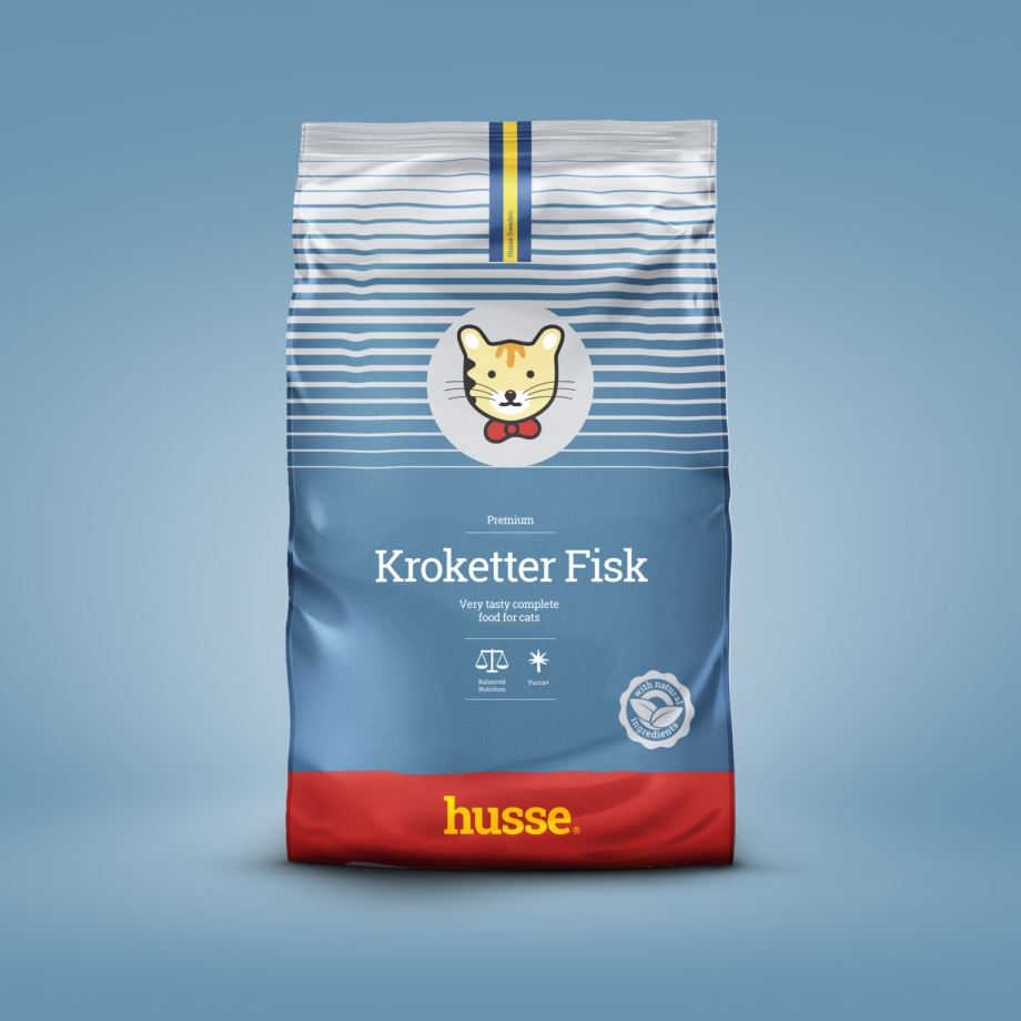 Корм для кошек Husse (7 кг) kroketter Fisk