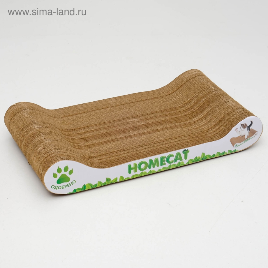 Рав Когтедралка домашняя с кошачьей мятой малая 50*24*3,5см