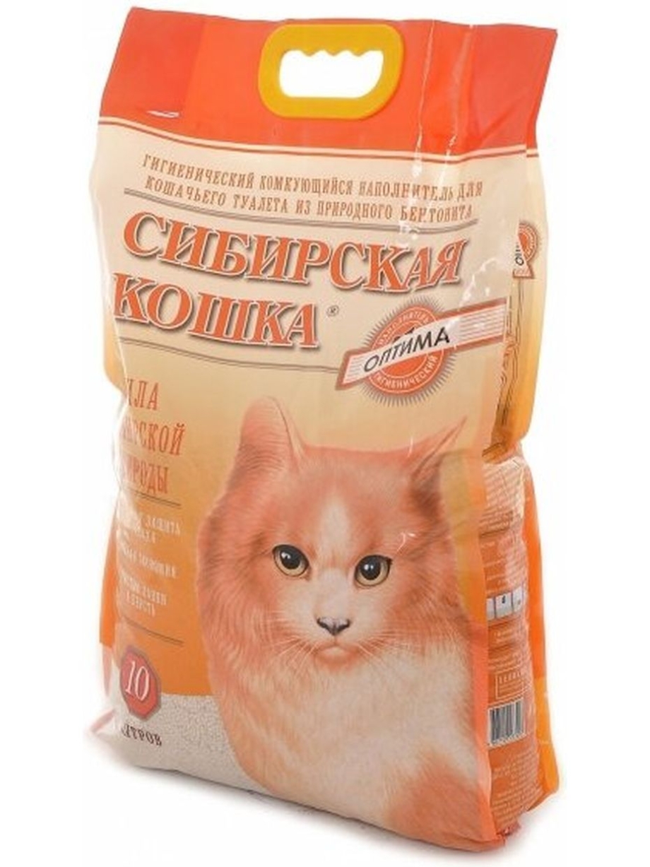 Наполнитель Сибирская кошка Оптима 10л