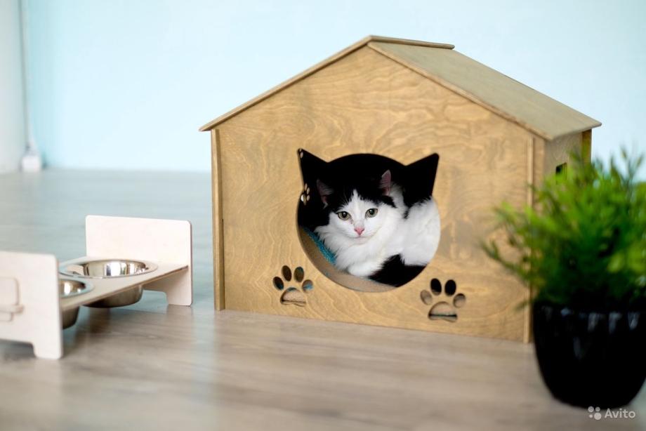 Дом для кота из фанеры