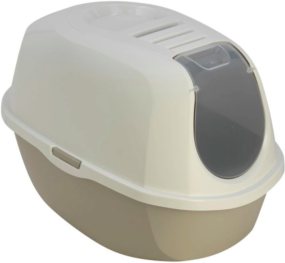 Туалет-домик Smartcat с угольным фильтром, 54х40х41см, теплый серый (Smart Cat)