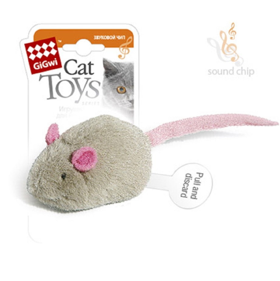 Игрушка для кошек GIGWI мышка с электронным чипом