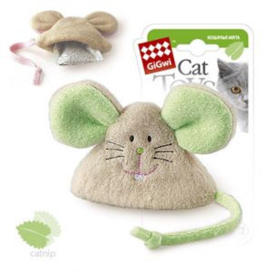 GIGWI мишка с кошачьей мятой