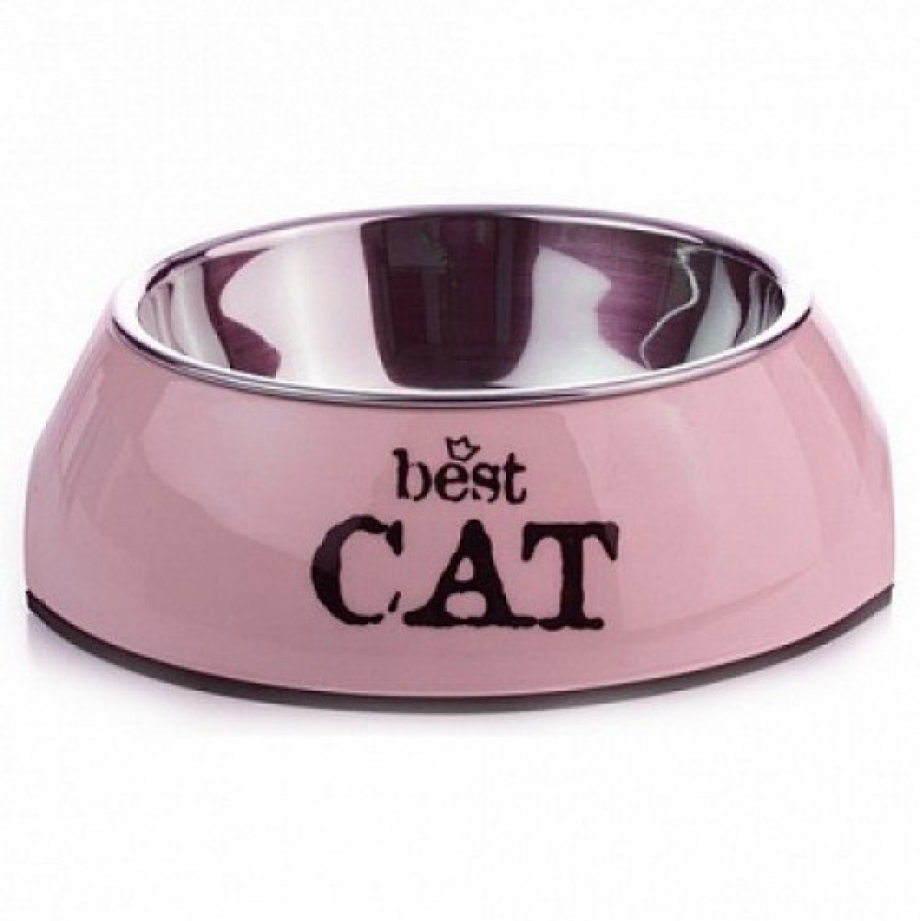 Миска Beeztees 14,5 х 4,5 см best Cat 160 мл серый