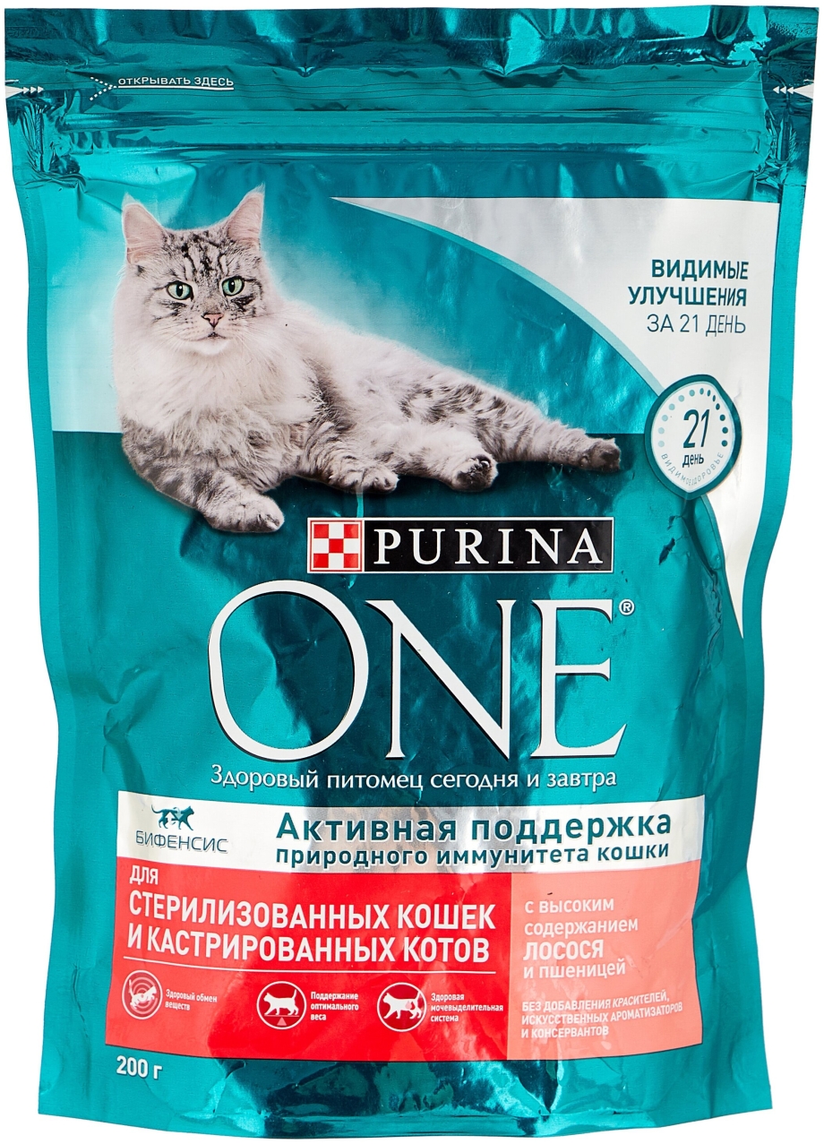 Корм для кошек Пурина one 200