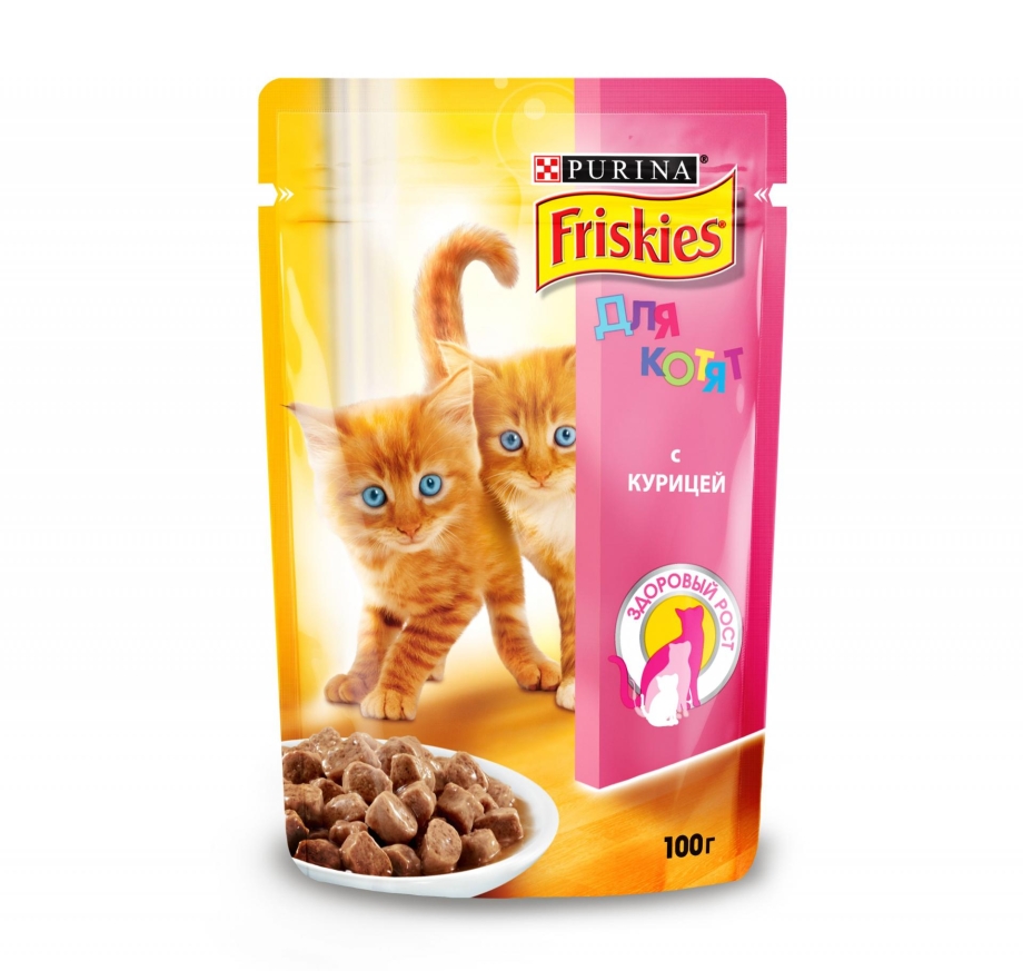 Корм для котят friskies с курицей 85 г