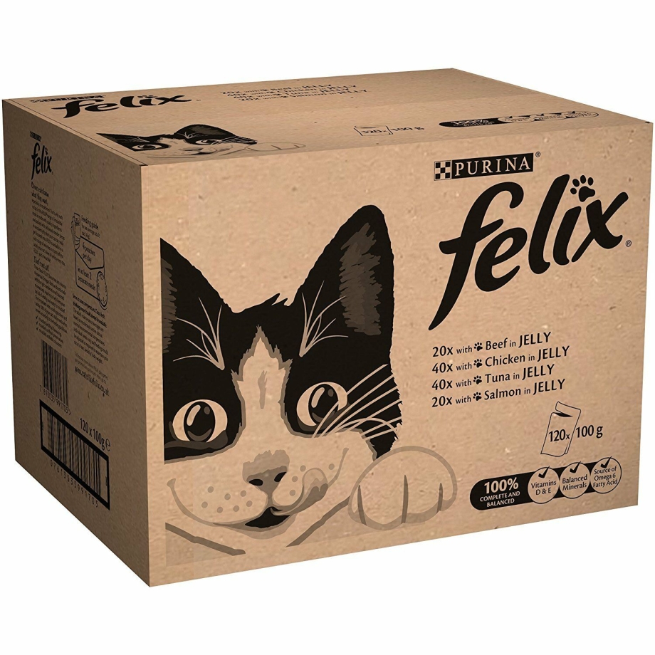 Корм Felix лосось в желе 85гр
