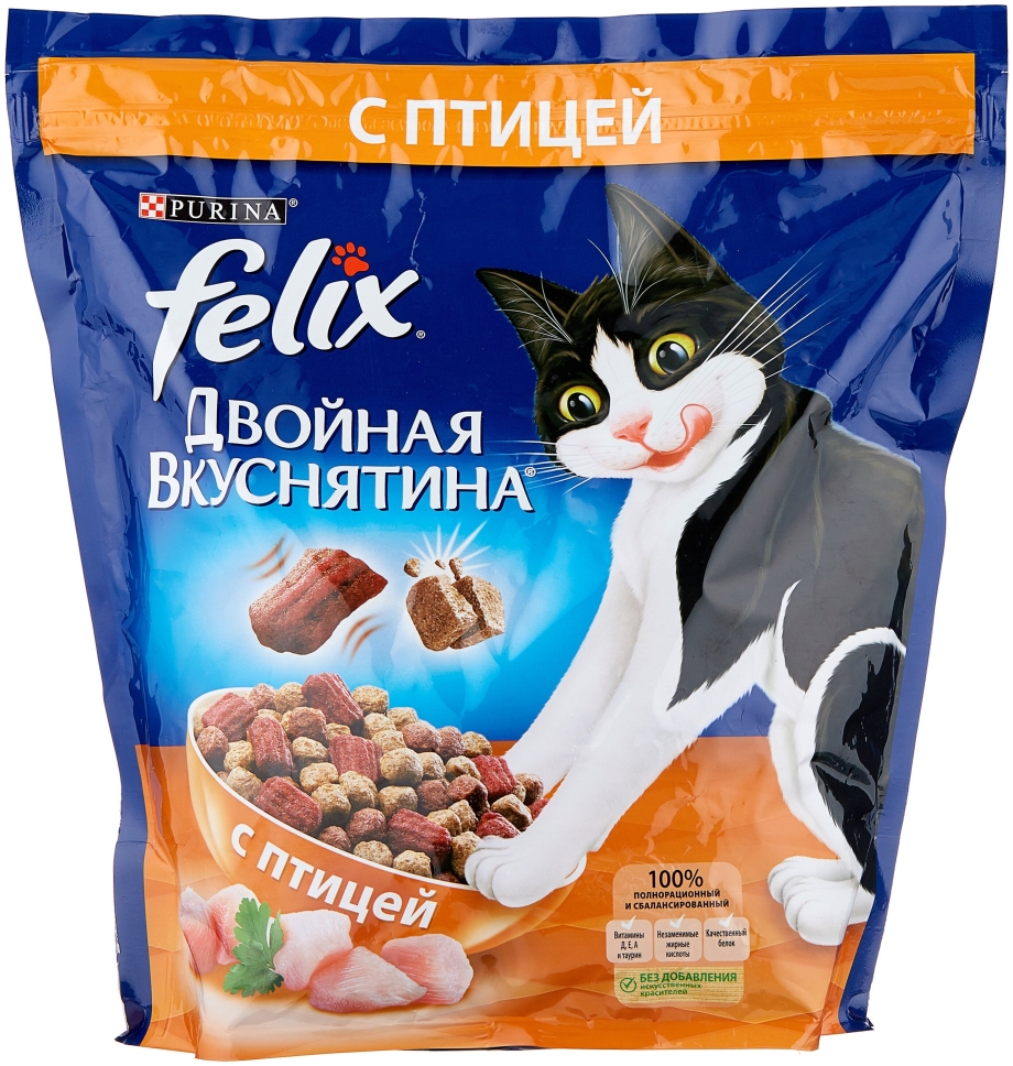 Феликс большая упаковка сухой корм для кошек