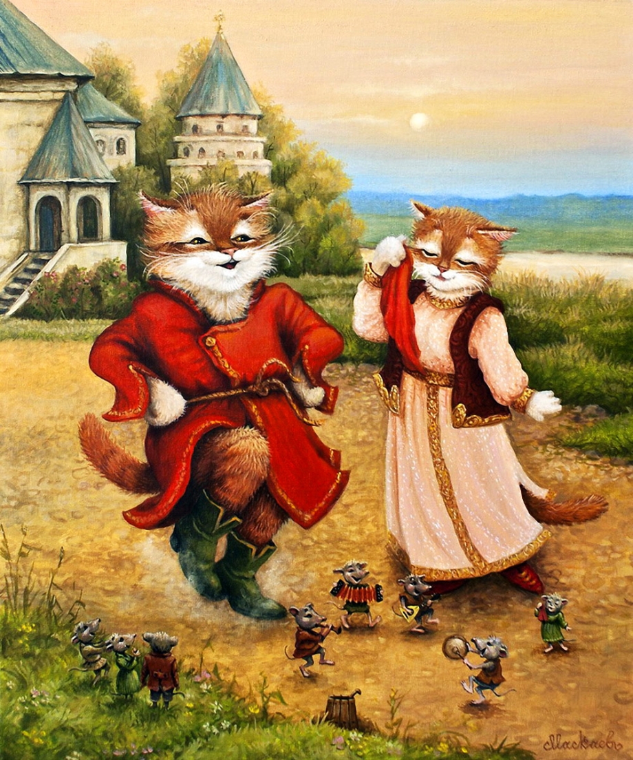 Художник Александр Маскаев кот Кузьма