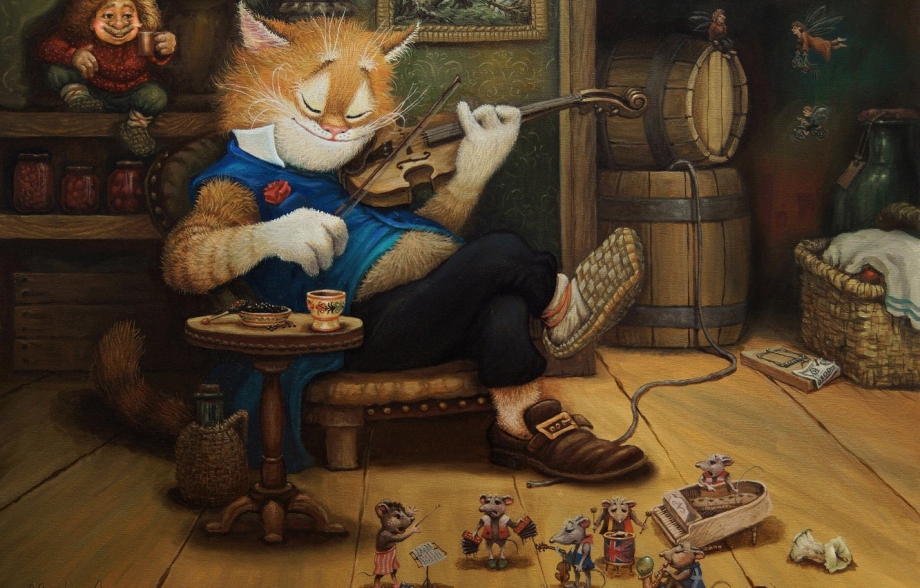 Александр Маскаев картины коты